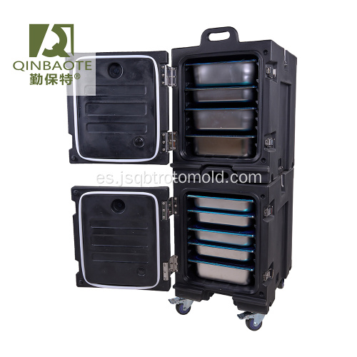 Caja caliente no eléctrica Caja de alimentos aislados aislados portátiles de carga de carga Calentador de alimentos 6 sartenes de tamaño completo